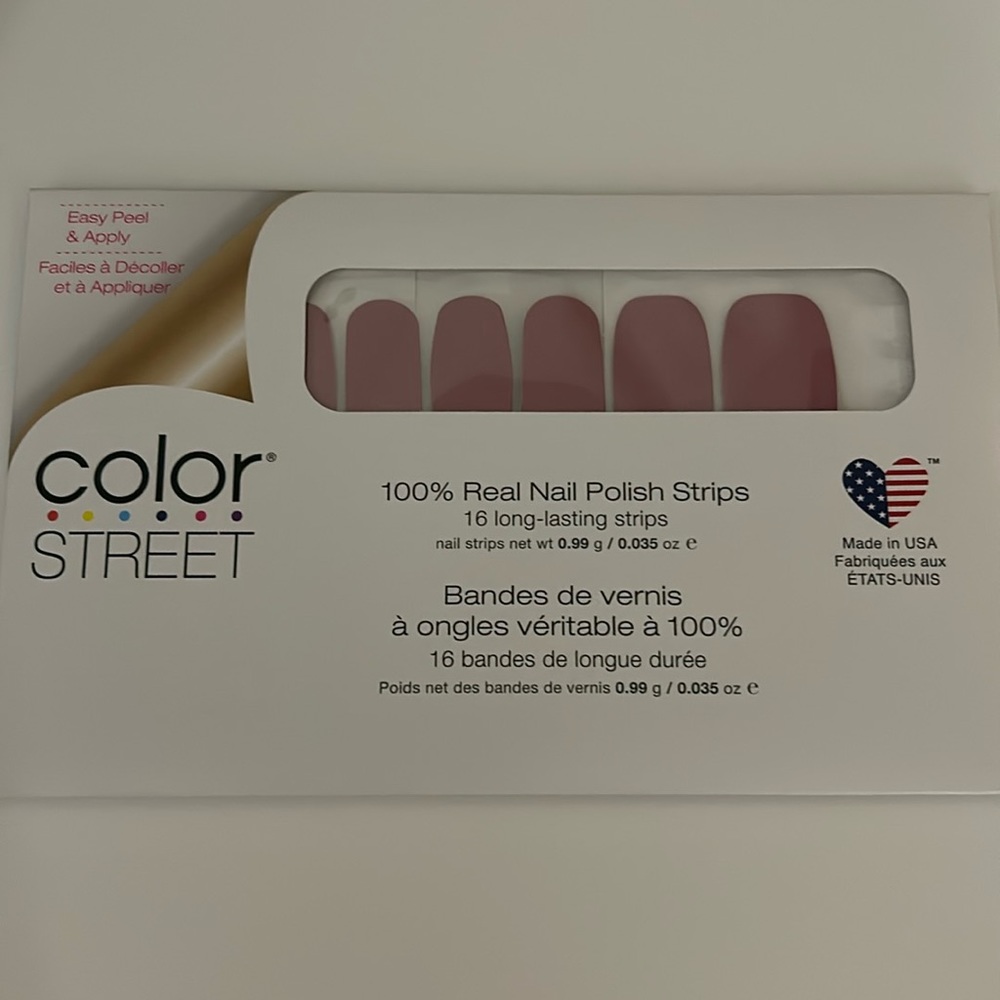 Color street Manchester mauve nail strips